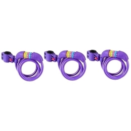 EVANEM Accessori EVANEM Lucchetto a codice da 3 pezzi Lucchetto a combinazione Lucchetto a cavo Lucchetto combinato Lucchetto for moto Cavi for bici Lucchetto a spirale Lucchetto for bici in filo d'acciaio Numero di l