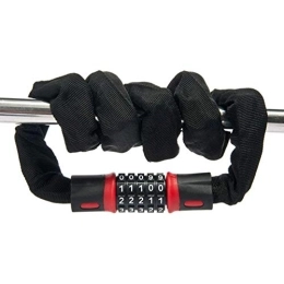 Generic Accessori Gate Bike Lock Security Antifurto per Bicicletta Lucchetto per Catena 5 Numeri Combinazione ripristinabile per Mountain Bike Scooter Griglie Sicurezza all'aperto