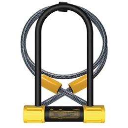 HEMO Lucchetti per bici HEMO Lucchetto Bicicletta U-Lock Cavo in Acciaio U-Lock Combinazione Moto Scooter Blocco Batteria Blocco di Sicurezza per Bicicletta, Moto E Altro Serratura a U