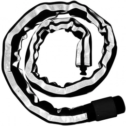 JZUKU Lucchetti per bici JZUKU Bike Blocks Bicicletta Chiave Blocco Catena di Blocco di Metallo Accessori Estesi Copertura di Protezione della Cintura di Sicurezza di Guida Durevole Antifurto Mountain Bike 0.9M1.2m