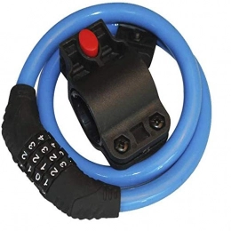 JZUKU Accessori JZUKU Bike Blocks Password Biciclette di Blocco Anti-Shear Antifurto Mountain Bike Lock Catena 4 Cifre Password Serratura della Bicicletta può Cambiare La Password (Color : Blue)