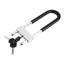 KEMIE Accessori KEMIE Luoqun Store Serratura a Forma di U for impieghi gravosi Porta in Vetro MTB Bici Bicicletta Moto Antifurto Lucchetto a U con 3 Chiavi U-Lock di Sicurezza in Acciaio ad Alta Resistenza