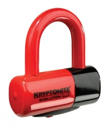 Kryptonite Accessori Kryptonite 429514 Lucchetto Disco Evolution, Colore Rosso