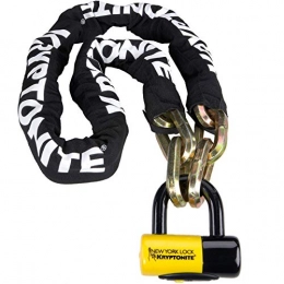 Kryptonite Locks Lucchetti per bici Kryptonite New York FAHGETTABOUDIT 1415 - Catena antifurto per Bicicletta, 150 cm, Colore: Oro