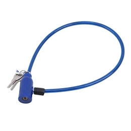 LAROCH Accessori LAROCH Blocco per Biciclette Blocco Cavo in Acciaio Squisito Forniture per Esterni Forniture antifurto Lock Blocco Mountain Bike (Colore : Blue)