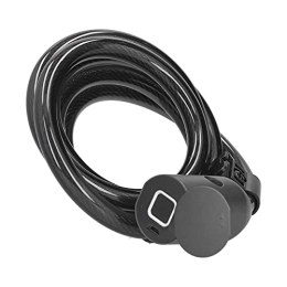 Liyes Lucchetti per bici Liyes Lucchetto con Cavo per Bicicletta, Lucchetto antifurto per Bicicletta con sblocco Tramite Impronte digitali Ricaricabile USB per Ufficio per Porta per Bagagli