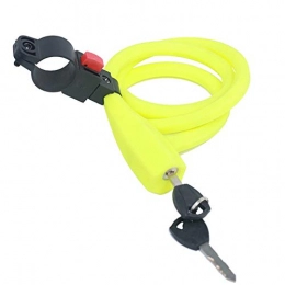 LTLSF Accessori LTLSF Lucchetto per Cavo Autoavvolgente per Bici Lucchetto Antifurto per Catena da Ciclismo con 2 Chiavi E Staffa di Montaggio per Bicicletta, D