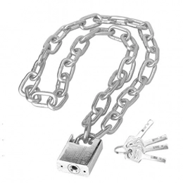 Xinxinchaoshi Accessori Lucchetto Bici Biciclette serratura della bicicletta blocco catena a catena catena di ferro Lock, Moto Elettriche serratura dell'automobile 0.5m 6 millimetri catena + Lock (quattro Keys) lucchetto di