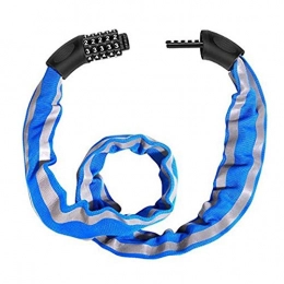 SHIER Accessori Lucchetto Bicicletta 5-Digital 90Cm Lucchetto A Combinazione Per Bici Cavo Con Codice Digitale Lucchetto Di Sicurezza Antifurto Per Bici Blocco Per Cablaggio In Acciaio Resistente Blocco Password, Blu