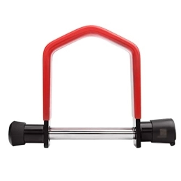 LKHJ Lucchetti per bici Lucchetto con chiave Heavy Duty a forma di U Bike Lock Lucchetto per bicicletta, bici elettrica, mountain bike, scooter, moto rosso bicicletta U-lock