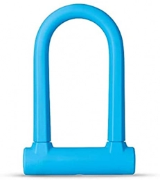 DNKKQ Accessori Lucchetto per bicicletta Lucchetto antifurto per bici U Lock MTB Road Mountain Bike Lucchetto per moto Lucchetto di sicurezza in acciaio con chiavi Accessori per biciclette (Colore : Blu) Stabilità