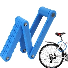 Visiblurry Lucchetti per bici Lucchetto per bicicletta pieghevole | Lucchetto per bici per bambini a 8 sezioni, lucchetti pieghevoli per moto - Con blocco del cavalletto per biciclette elettriche, scooter, motociclette Visiblurry