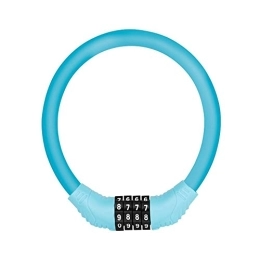 LYPOCS Accessori LYPOCS Catena Monopattino Lucchetto for Bicicletta Password for Motocicletta con Catena in Acciaio di Sicurezza Portatile antifurto a 4 cifre Lucchetto per Bici (Color : Blue)