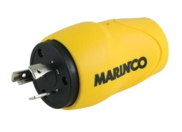 Marinco Straight Adapter 20Amp Locking Male Plug to 15Amp Straight Female Adapter