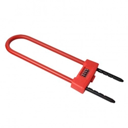 MDZZ Lucchetti per bici MDZZ Nuova Serratura Universale for Bicicletta Blocco antifurto Blocco Password Accessori e Attrezzatura for Equitazione Blocco for Mountain bike6, 5 x 2, 5 x 2, 5 cm (Size : Red)