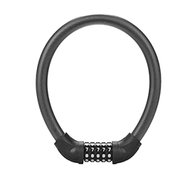 MHUI Accessori MHUI Lucchetto per Bici Lucchetto con Cavo a 5 cifre Lucchetto per Bicicletta Leggero Lucchetto per Bici a Combinazione Lucchetto Portatile per Bici Circa 57 cm Nero