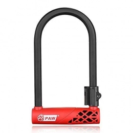 MTCWD Accessori MTCWD Bici della Bicicletta antifurto U-Lock Blocco di Sicurezza del Motociclo for Fisso Staffa Biciclette Moto Elettriche - Red