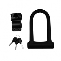 NaiCasy Accessori NaiCasy Blocco Bici a U-Lock, Acciaio per Biciclette antifurto U Lock per MTB, Biciclette da Strada, Moto, Porte da Negozio-1 Set