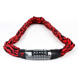 NYKK Accessori NYKK Blocco Bicicletta Allungare Bold Strada Mountain Bike Password Lock Catena 5 cifre della Serratura della Bicicletta del Motociclo di Blocco antifurto Lucchetto a U