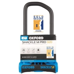 Oxford Lucchetti per bici Oxford LK322 Grillo U Lock Ciclismo, Blu / Nero