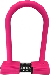 Prophete Lucchetti per bici Prophete con Combinazione numerica, Lucchetto in Silicone, Unisex, 8047, Pink, M