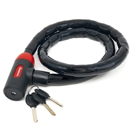 Radikal Accessori RADIKAL RK520 Catena Moto Piton Lucchetto Cavo Flessibile Antifurto Bici Snodato Schermato per Chiudere Bicicletta, Scooter Sicurezza Acciaio