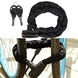 JustSports Lucchetti per bici Serrature per Cavi da Ciclismo Blocco Bici Lucchetto a Catena Antifurto con 2 Chiavi Accessori per Biciclette da Ciclismo All'aperto per Proteggere i Bagagli Della Tua Motocicletta(Size:1.2 m)