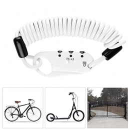 SGSG Accessori SGSG Combinazione Lucchetto Bici 3 cifre Leggero, Cavo Lucchetto Bici, Mini Lucchetto per Bicicletta Cavo antifurto Bici da Strada Lucchetto Ciclismo Portatile, Lucchetti e Cavi per Bicicletta, L