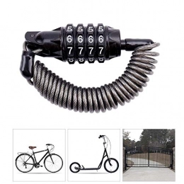 SGSG Accessori SGSG Combinazione Lucchetto Bici Lucchetto a Catena per Bicicletta a 4 cifre Lucchetti per Bici ad Alta Sicurezza con Pacchetto di stoccaggio, lucchetti antifurto da 180 cm Universali per bicicle