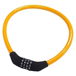 SGSG Accessori SGSG Lucchetti per Cavo Bici, Cavo antifurto antifurto per Bicicletta Codici a 4 cifre Lucchetto a Catena per Cavo con Rivestimento in PVC antiruggine ripristinabile, per Biciclette Passeggini PE