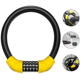 SGSG Accessori SGSG Lucchetto antifurto per Cavo di Sicurezza per Bicicletta, Mini Codici a 5 cifre Portatili Lucchetti per Cavo per Bicicletta ripristinabili Anti-ruggine con Rivestimento in PVC Lucchetto per