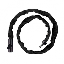 SSSSY Lucchetti per bici SSSSY Bike 900 Millimetri di Blocco a Catena con Chiave for Biciclette Mountain Bike elettrica del Motociclo antifurto Serratura della Bicicletta Bike (Color : Black)