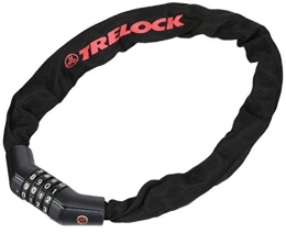 Trelock Lucchetti per bici Trelock Catena con chiusura a codice Kombi BC, 215-75-5.5 CODE, 8003782, Nero