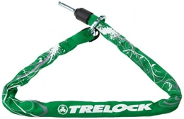 Trelock Lucchetti per bici Trelock, Catena per Lucchetto Bicicletta ZR 355 Protect-O-Connect 100 / 6 Flowers, Verde (Green)