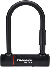 Trelock Lucchetti per bici Trelock U4 Mini, Lucchetto ad Arco Unisex Adulto, Nero, D83X152 mm