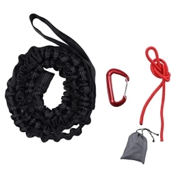 Uadme Accessori Uadme Corda di Traino per Bicicletta Cinghia per Cintura Corda di trazione per Bici Mountain Bike Genitori Corda per Bambini Corda per Bicicletta Elastica per Bambini Adulti(Nero)