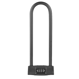 VACSAX Lucchetti per bici VACSAX lega di zinco 4 cifre combinazione U Lock Heavy Duty serratura esterna estesa Pad Lock per biciclette cancelli Mountain Bike palestra scuola carrello