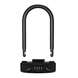 WAYYQX Accessori WAYYQX D-Lock con Chiavi Bici Combinata for Carichi Pesanti Blocchi Bicicletta Bicicletta Anti-Theft U Locks 5 Password Bicycle Motorcycle Cycling Scooter Security Block, Blocco U Blocco