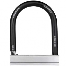 WJH Bicicletta Moto Blocco U-Lock Electric Lock Anti-Idraulico Cesoia Alta Sicurezza Large D Grillo Bike Lock Mountain Bike Blocco Bicicletta Antifurto Lock,130MM*173MM