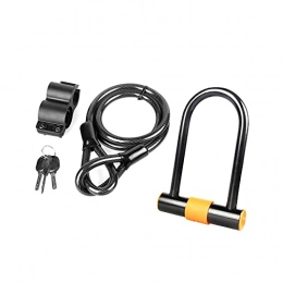 Yanyan Accessori YANYAN MAYALI Bicicletta U Lock. MTB. Blocco per Bici da Strada Serratura a 3 Tasti Anti-furto Sicurezza Moto Motorcycle Scooter Accessori per Biciclette Accessori per Biciclette (Color : 01)