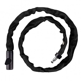 YXXJJ Accessori YXXJJ Blocco di Sicurezza Blocco della Catena della Bici 900mm con Chiave for Mountain Bike Bicicletta elettrica Moto antifurto Bicycle Bike Bike Durevole e Facile da installare. (Color : Black)