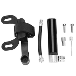 NIDUNO Accessori 1 Set Mini Portatile Pompa per Bicicletta Accessorio per Biciclette in Lega di Alluminio Pneumatico Pneumatico Pompa Pneumatico per Mountain Bike Bicycle Pallacanestro Calcio (Colore : Nero)