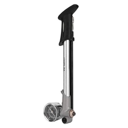 Changor Pompe da bici Changor Bicicletta Pompa, Standard Mini Portatile Bicicletta Testa Ago Schermo con Alluminio Lega e Gomma da Cancellare Valutare Testa Ago (Argento, Nero)