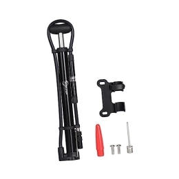 Garneck Accessori Garneck 1 Set Pompa Bicicletta Pompa Ad Aria Per Pneumatici Portatile Schrader Pompa Per Pneumatici Compressore D'Aria Francese In Lega Di Alluminio Nero