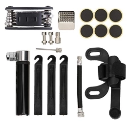 Jeanoko Accessori Jeanoko Kit di Riparazione per gonfiatore Pompa per Bicicletta Portatile ad Alta robustezza per Gare di Allenamento per l'intrattenimento Domestico(Black)