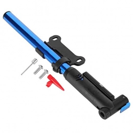 Kacniohen Durevole gonfiatore della Pompa per fallo di Bici Pompa Lega di Alluminio Multi-Funzione Portable Air Pump con manometro e Supporto per Il Riciclaggio Esterna della Bici Blu Accessori