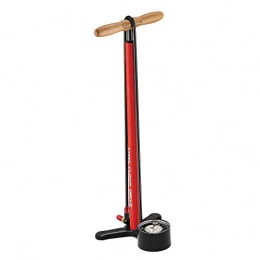 LEZYNE Pompe da bici Lezyne Steel Floor Drive-Manometro 3" 5 Pompa a pedale Unisex Adulto, Fire Red