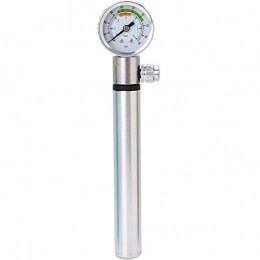 LIUXING-Home Accessori LIUXING-Home Inflator Pompa della Lega di Alluminio della Pompa ad Alta Pressione della Moto Pompa della Lega di Alluminio Portable Bicycle Portable Pump (Color : Silver, Size : 19.5x2.1cm)