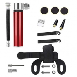 LLEH Accessori LLEH Pompa per Bicicletta - Mini Pompa da Bici Pieghevole Portatile, Facile da trasportare, con Kit di Riparazione Bici, 120PSI