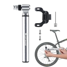 Sysdisen Pompe da bici Pompa ad aria per bicicletta portatile | Gonfiatore per pneumatici bidirezionale ad alta pressione 300PSI | Attrezzatura da equitazione per pompa per pneumatici universale per bici, portatile Sysdisen